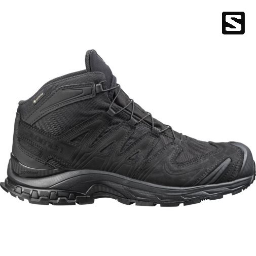 Black Salomon Xa Forces Mid GTX EN Men's Tactical Boots | IE DX9813